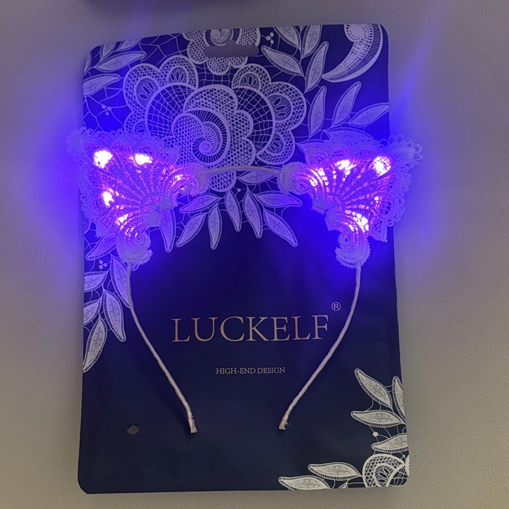 Women's LED Light-Up Headband - Purple